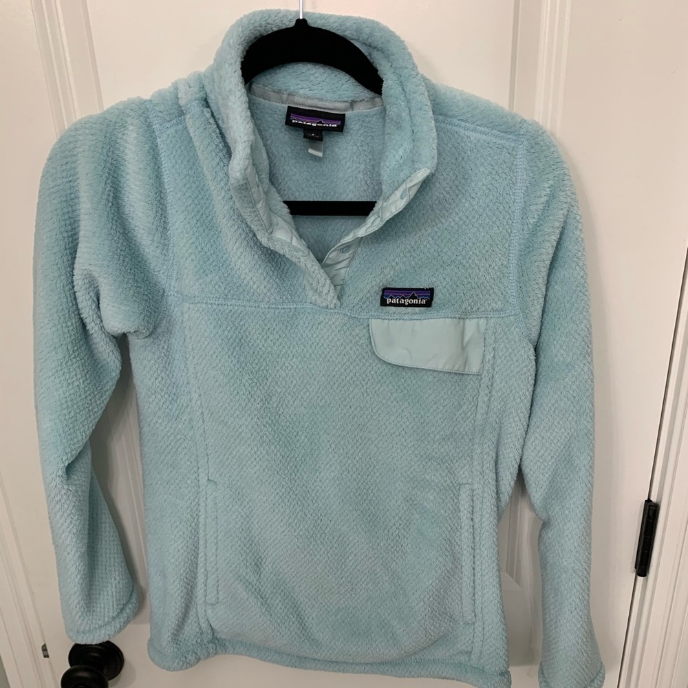 Patagonia 1/4 Zip Fleece Aqua